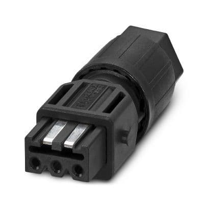 PHOENIX CONTACT - Steckverbinder, QUICKON-Anschluss, Polzahl: 3+PE, 0,5 mm² ... 1,5 mm², 400 V, 16 A AC, schwarz