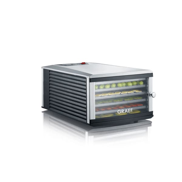GRAEF - Dörrautomat 630W Disp. 30-70G 6 Gitter 40h Timer si