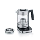 GRAEF - Wasserkocher 2000W 1L kabell. Bel Temp-Einst Teesieb Glas-ed
