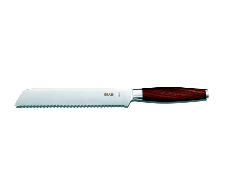 GRAEF - Brotmesser 200mm Edelstahlklinge rostfrei Walnussholz