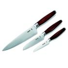 GRAEF - Küchenmesser-Set 3tlg.:Koch-/Santoku-/Gemüsemesser Edst-Kl.