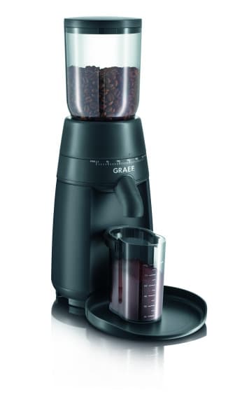 GRAEF - Kaffeemühle elektr. 128W 250g Kegelmahlwerk 24St. sw-matt