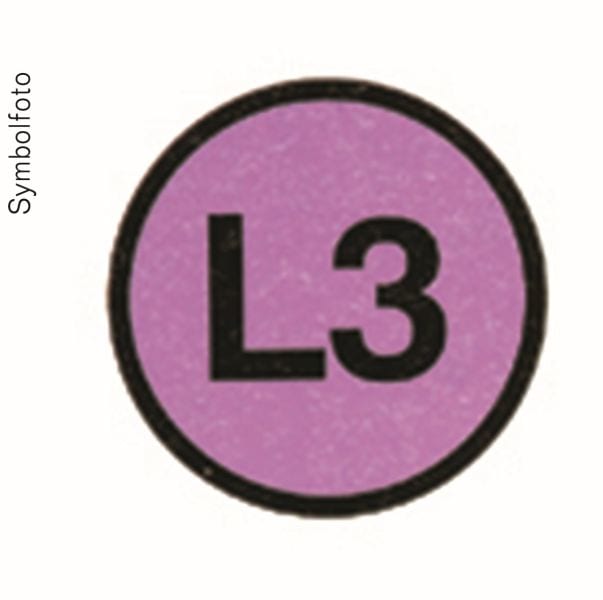 ERA - Beschriftungs-Aufkl.L3 rund,dm=20mm,viol