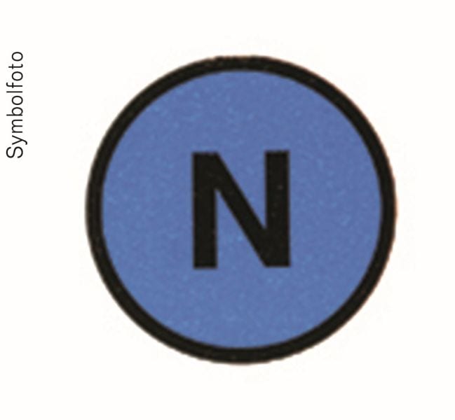 ERA - Beschriftungsaufkleb. N rund,dm=20mm,bl