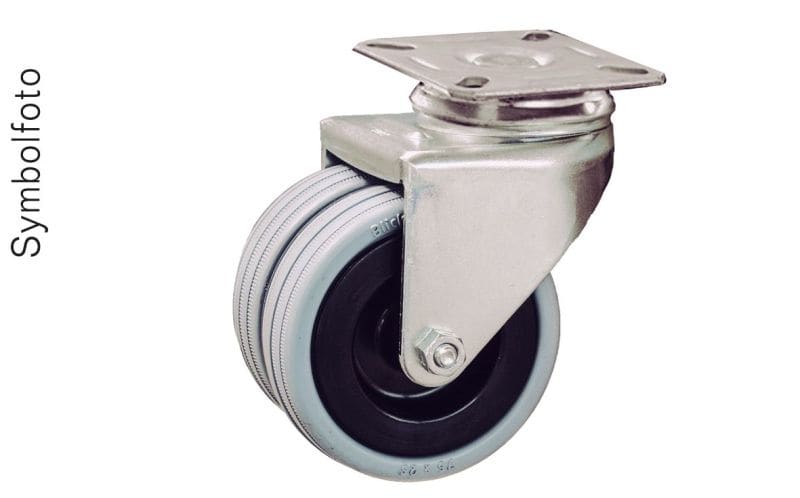 ERA - Doppel-Lenkrolle,H=75mm,Rollen-dm=50mm