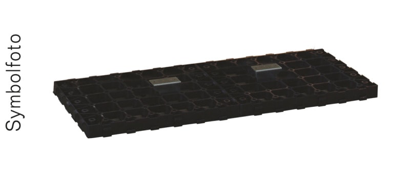ERA - Gitterbodenplatte PVC DIN 00/0 BxHxT=600x40x395mm