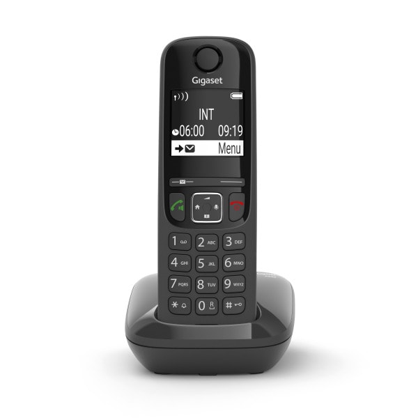 GIGASET - Schnurlostelefon 180h St.by ECO DECT/GAP Frsp. Clip sw