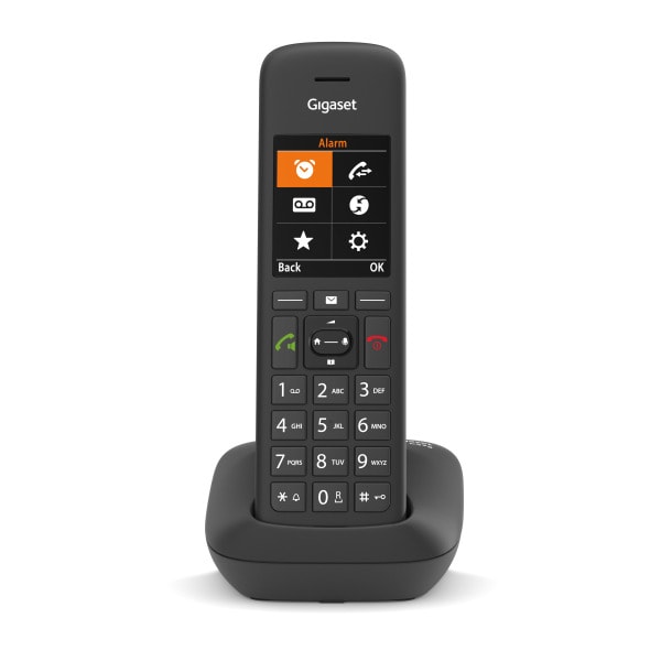 GIGASET - Schnurlostelefon ECO DECT/GAP 320h St.by Frsp Clip-Funkt. sw
