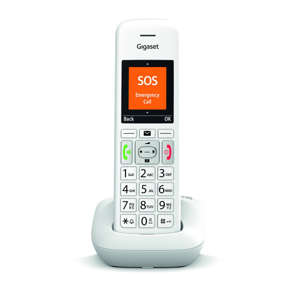GIGASET - Schnurlostelefon ECO DECT/GAP Babyph. 320h Stby Frsp Clip ws