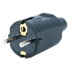REV - Stecker Gummi ISO-Einsatz   sw