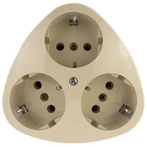 REV - StUP ws Steckdose 3-f.