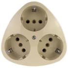 REV - StUP ws Steckdose 3-f.