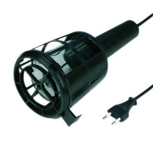 REV - Handleuchte Kunstst.5m 60W sw