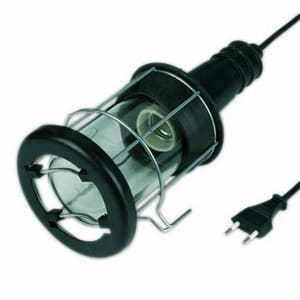 REV - Handleuchte Gummi 5m 60W sw