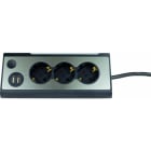 REV - LIGHTSOCKET Steckdosenleiste 0,5W 3F.2xUSB