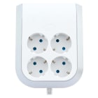 REV - Adapter MultiPower 4-f. Berührungsschutz weiß-grau