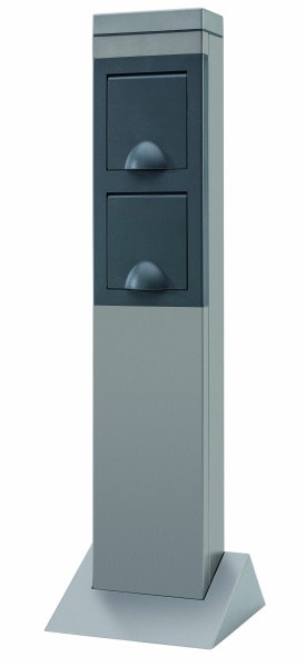 REV - Steel Craft 2-fach Steckdose ohne Zuleitung