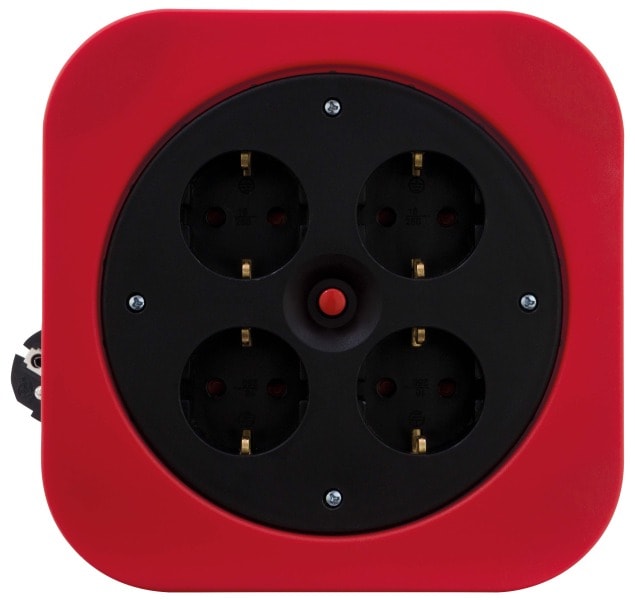 REV - Kabelbox S Kunstst. 4-f.H05VV-F3G 10m rot