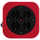 REV - Kabelbox S Kunstst. 4-f.H05VV-F3G 10m rot