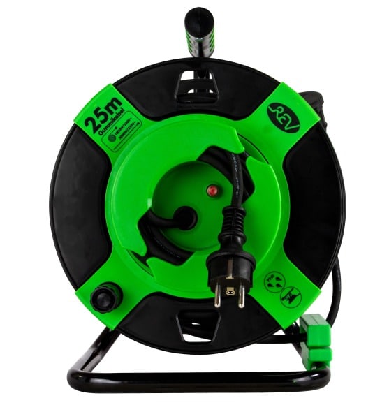 REV - Gerätetrommel H05RR-F3G 25m schwarz-grün