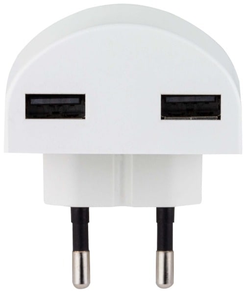 REV - Reisestecker Traveler USB Modul weiß