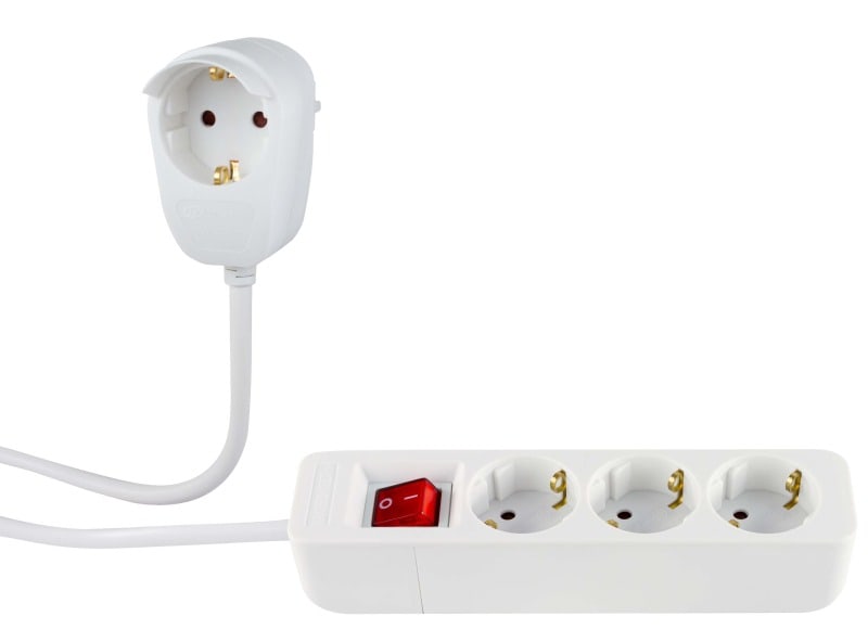 REV - Steckdosenleiste Powersplit 3-f mit Schalter 5m weiß