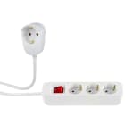 REV - Steckdosenleiste Powersplit 3-f mit Schalter 5m weiß