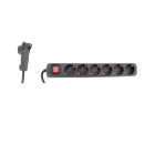 REV - Steckdosenleiste Smart 6-fach m.Schalter 2m schwarz