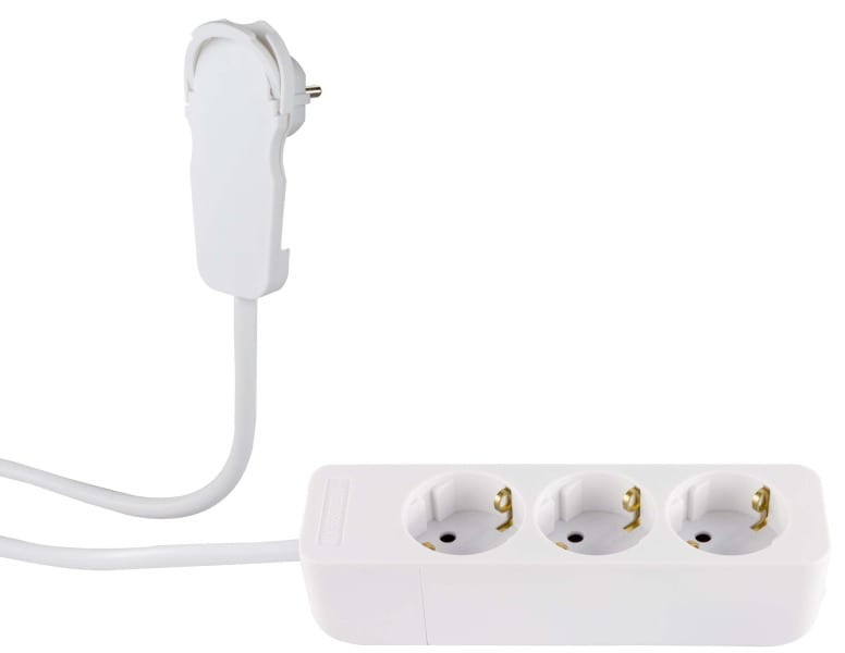 REV - Steckdosenleiste Smart 3-fach ohne Schalter 2m weiß