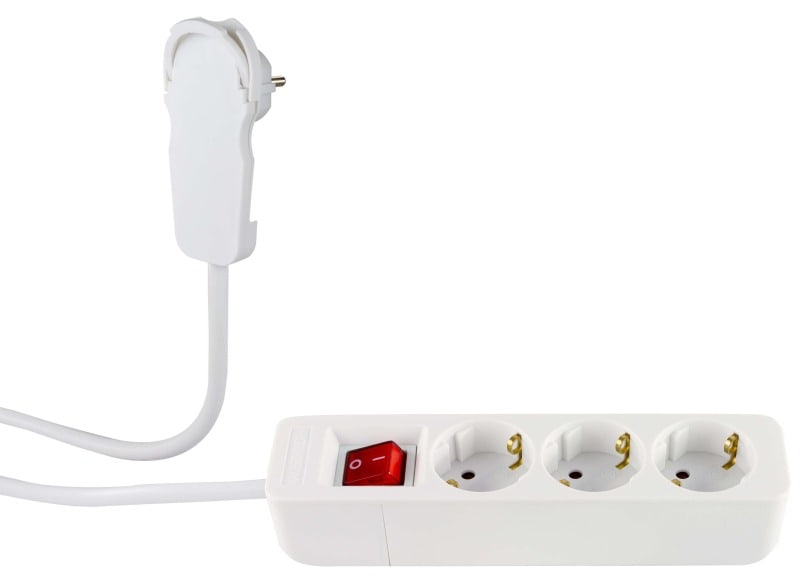REV - Steckdosenleiste Smart 3-fach m.Schalter 2m weiß