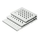 RITTAL - Geräteböden für Gehäuserahmen gelocht, 50 kg, RAL 7035, BHT: 471x29x400 mm