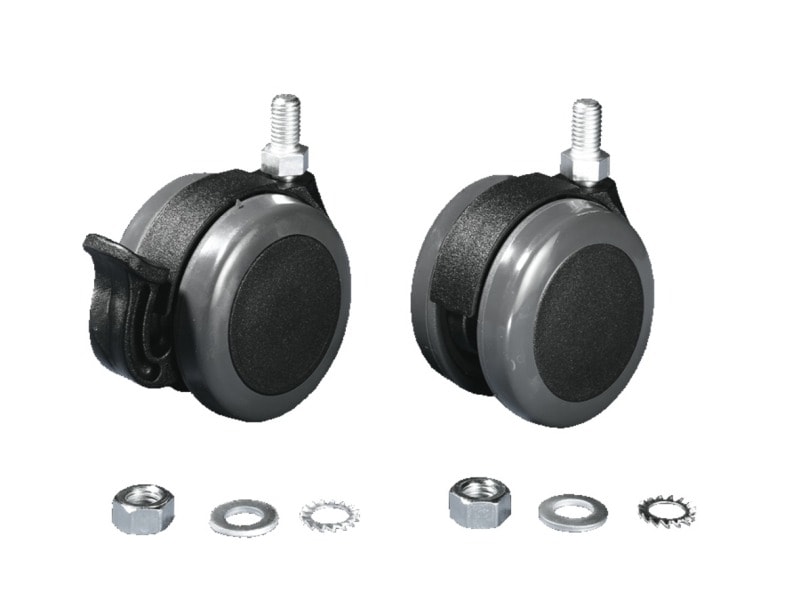 RITTAL - Doppel-Lenkrollen, max. statische Last pro Bauteil 75 kg, Bodenfreiheit 85mm