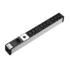 RITTAL - Steckdosenleiste 9 Dosen Kaltgerätedosen Steckerfeld 482,6 mm (19 Zoll)