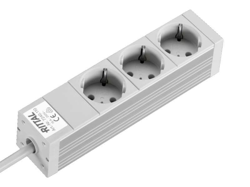 RITTAL - Steckdosenleiste 3 Dosen ohne Schalter 250V/16A