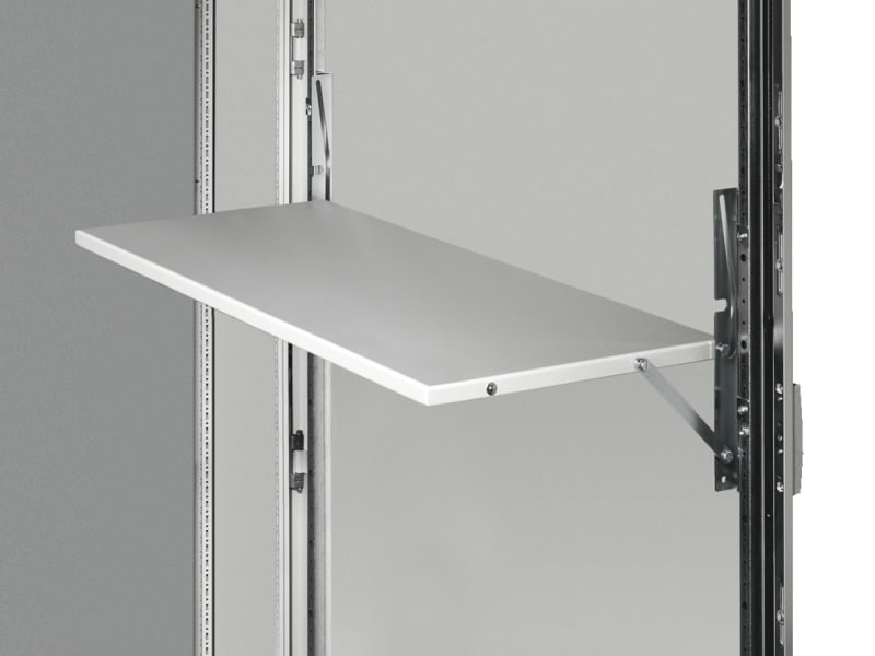 RITTAL - Ablagepult, Aufstellbleche BH 613x400 mm, für Türbreite 800 mm, RAL 7035