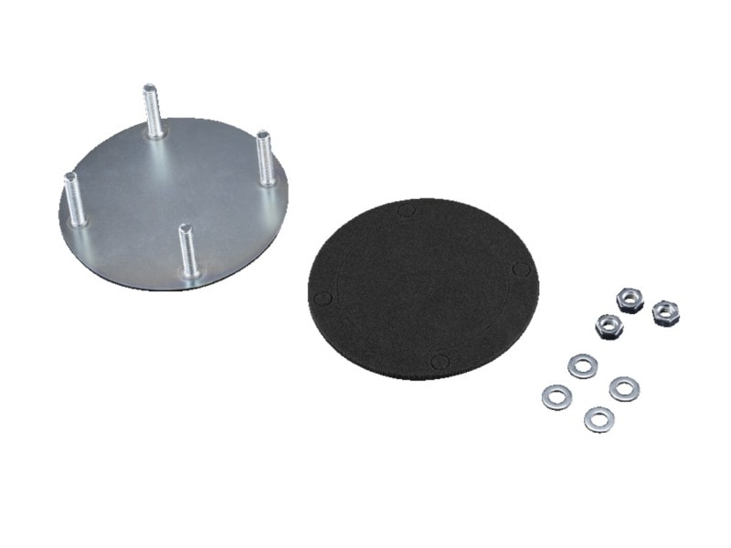 RITTAL - Abdeckplatte, für Tragarmanschluss Ø 130 mm, Oberfläche verzinkt, chromatiert