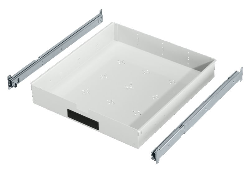 RITTAL - Schubladen-Wanne, ausziehbar, Wanne BHT 600x83x600-800 mm, Stahlblech RAL 7035