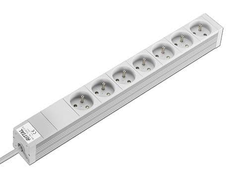 RITTAL - Steckdosenleiste 7 Dosen Ausführung: F/B 482,6 mm (19 Zoll)
