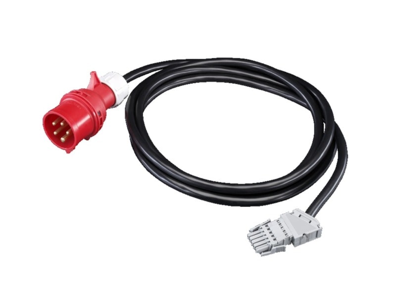 RITTAL - PSM Anschlusskabel, 3 m, 16 A, 3-phasig, EU Ausführung mit IEC309-Stecker