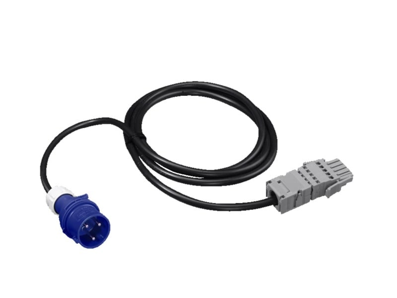 RITTAL - PSM Anschlusskabel, 3 m, 16 A, 1-phasig, EU Ausführung mit IEC309-Stecker