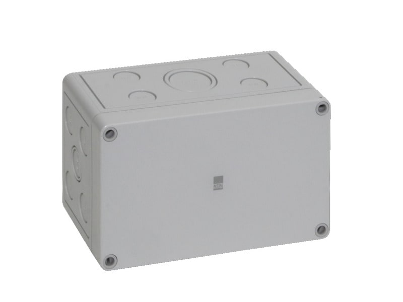 RITTAL - Polycarbonat-Gehäuse PK, grauer Deckel, BHT 180x110x90mm, Vorprägungen, PAK=2 ST