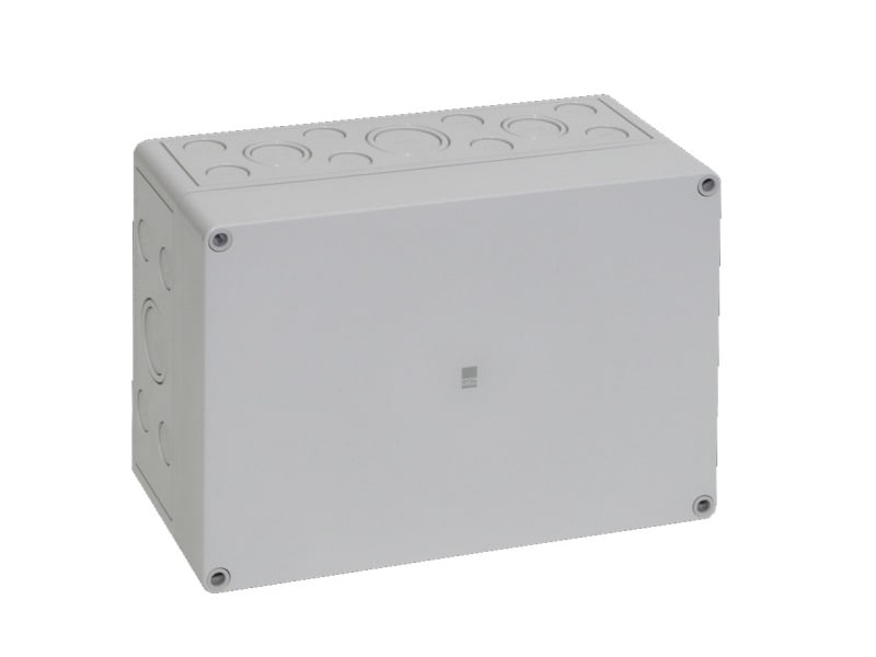 RITTAL - Polycarbonat-Gehäuse PK, grauer Deckel, BHT 254x180x111mm, mit Vorprägungen