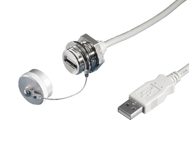 RITTAL - Schnittstellen-Verlängerung mit Wandanschluss, USB, Bauform A, Länge 1,0 m