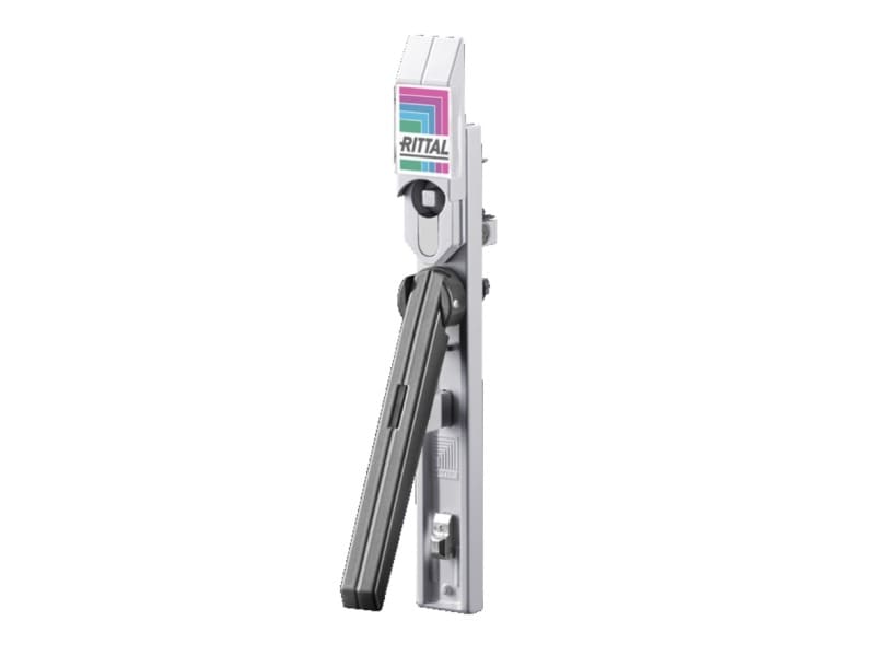 RITTAL - Verschluss-System Ergoform S, Standard, RAL 7035 mit braunem Griff und Lasche