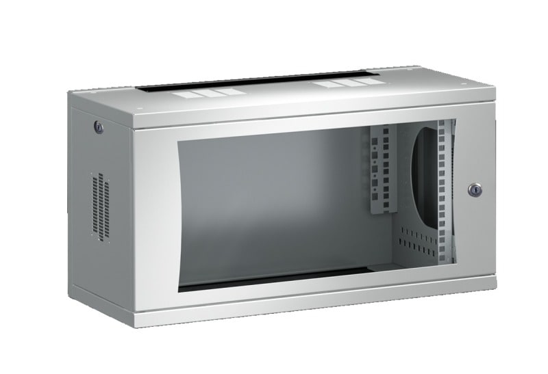 RITTAL - FlatBox 6 HE, BxT 600x400 mm, mit 19''-Profilschienen