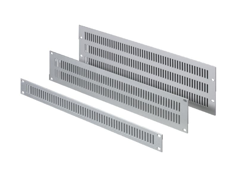RITTAL - Belüftungsfrontplatten, aus Aluminium, Breite 482,6mm (19''), 1 HE, PAK=3 ST