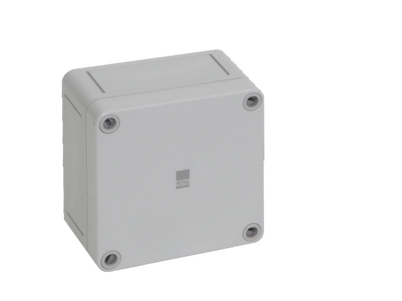 RITTAL - Polycarbonat-Gehäuse PK, grauer Deckel, BHT 94x94x57mm, PAK=6 ST