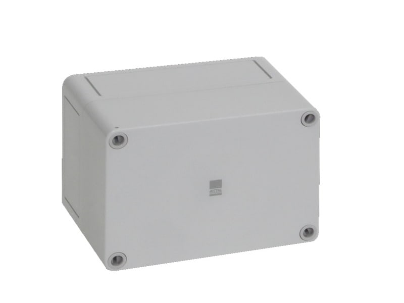 RITTAL - Polycarbonat-Gehäuse PK, grauer Deckel, BHT 130x94x81mm, PAK=4 ST