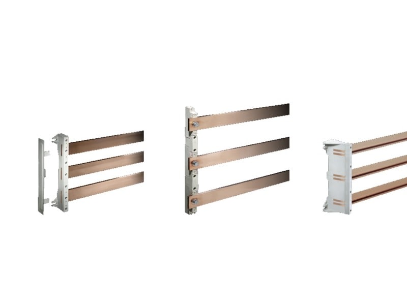 RITTAL - Sammelschienenhalter 3-polig, f. E-Cu max. 2x80x10mm, PAK=2 ST