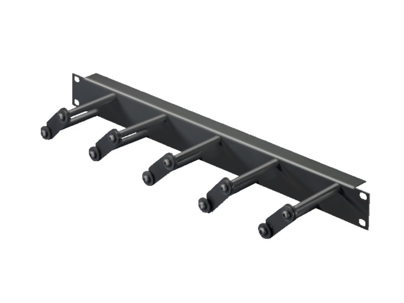 RITTAL - Rangierpanel, 1 HE, RAL 9005 mit Kabelsprossen